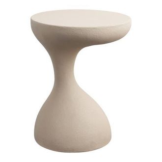 Jonathan Y Designs Boracay 19.75 Modern Minimalist Indoor/Outdoor Resin Drink Table in Mocha at Nordstrom