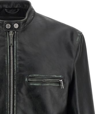 Dsquared2 Dsquared&sup2; Leather Leather Mens Jacket