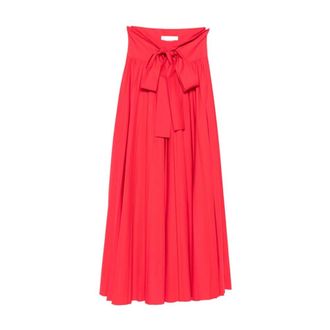 Philosophy di Lorenzo Serafini Rokken, Dames, Rood, S, 0114 Lange Plissirok