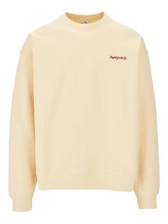 Polar Dave logo-embroidered sweatshirt - Neutrals