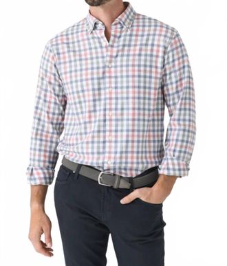 Johnnie-O Callum Performance Shirt In Navy