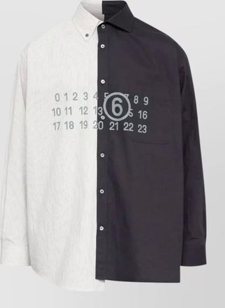 Maison Margiela striped long-sleeve shirt