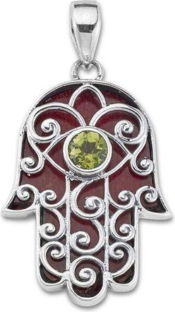Samuel B. Silver 5.00 Ct. Tw. Peridot Pendant