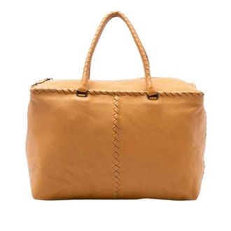 Bottega Veneta Pre-owned Weekend Bags, female, Brown, Size: ONE SIZE Pre-owned Leather Tote