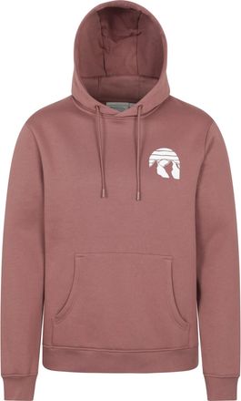 Mountain Warehouse Heren Mountain Badge Hoodie (Lichtbruin)
