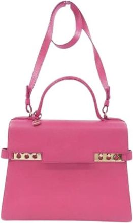 Delvaux Pre-owned Handbag - Dames - Vintage Handtas - Roze - ONE Size - Leer - Vintage