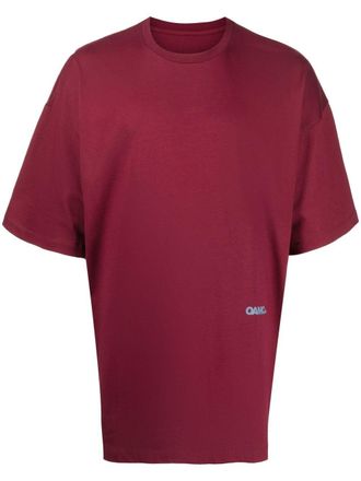 OAMC Aperture graphic-print T-shirt - men - Cotton - M - Red