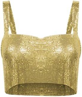 Generic Débardeurs de fête scintillants pour femmes tendance à ...