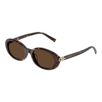 Tiffany & Co. Stijlvolle zonnebril in zwart verloop - Dames - Zonnebrillen - Bruin - 54 MM - Accessoires