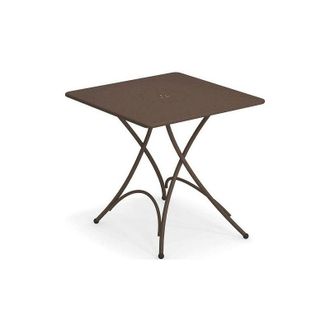 Emu Tavolo Pigalle Quadrato Pieghevole cm76x76 marrone india