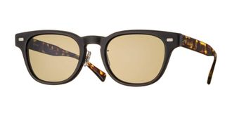 Eyevan 7285 Hank Sun Polarized MPBK/YT Mens Sunglasses Black Size 51