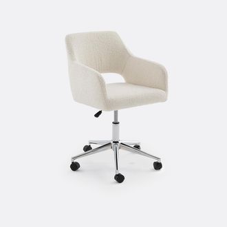 La Redoute Interieurs Bureaufauteuil in bouclette stof, Esma