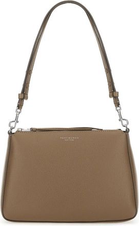 Tory Burch Womens Grey Shoulder Bag Cow Leather