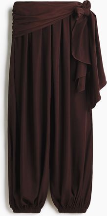H&M Hose mit Balloon Leg - Dunkelbraun