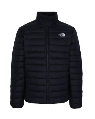 The North Face Black Quilted Mock Collar Jacket