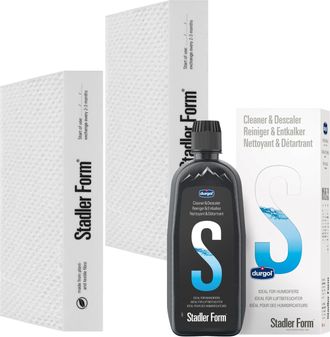 OEM Filtro X2 Oskar Stadler Form Para Humidificador Karl Big Noah Pro + L&iacute;quido Descalcificador De Limpieza Para Aromatizadores