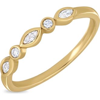 Bony Levy Monaco 18K Yellow Gold Diamond Stackable Band Ring at Nordstrom Rack, Size 6.5
