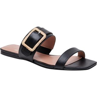 Linea Paolo Daniela Slide Sandal in Black at Nordstrom Rack, Size 5.5