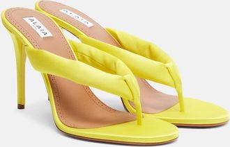 Alaia Ala&iuml;a Sandalias de sat&eacute;n acolchadas