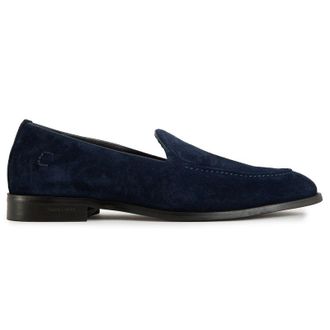Simon Carter Mens Fes Loafer Shoes - Blue Suede - Size UK 12