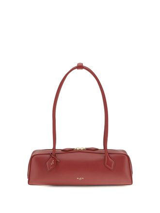 Alaia Womens Shoulder Bag Le Teckel Carmine Red Calf Leather
