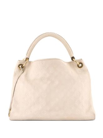 Louis Vuitton Artsy Handbag Monogram Empreinte Leather MM hobo bag - Bianco