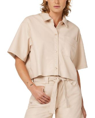 Hudson Cropped Oversized Button Down Shirt