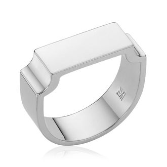 Monica Vinader Sterling Silver Signature Wide Ring