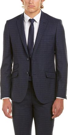 English Laundry 2Pc Wool Suit With Flat Pant