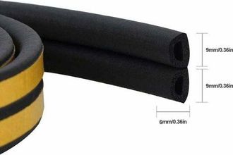OEM Cinta De Sellado Para Puertas, Burlete Para Puertas, Burlete Autoadhesivo Para Puertas, Perfil En D, Burlete De Goma Para Ventanas, Protecci&oacute;n Contra 