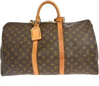 Louis Vuitton Pre-owned Weekend Bags, female, Brown, Size: ONE SIZE Pre-owned Keepall Duffle Bag