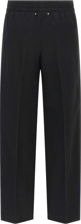 Golden Goose Womens Black Virgin Wool Casual Pants