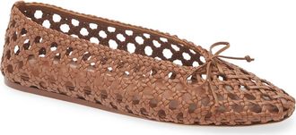 Le Monde Beryl Regency Woven Flat in Tan at Nordstrom, Size 10.5Us