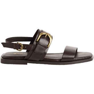 Tamaris Platte sandalen in leer