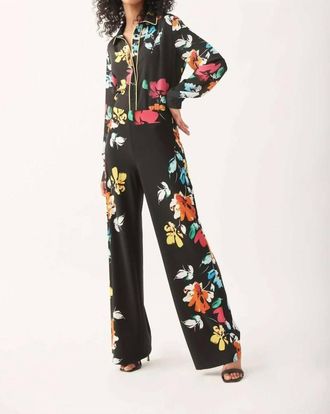 Joseph Ribkoff Nalini Floral Print Pants In Multi