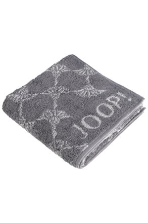 Joop Handtuch, Anthrazit, Textil, Blume, 50x100 cm, Made in Germany, Oeko-Tex Standard 100, saugf&auml;hig, Aufh&auml;ngeschlaufe, strapazierf&auml;hig, angenehm weich, h
