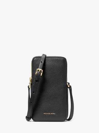 Michael Kors Jet Set Small Pebbled Leather Smartphone Crossbody Bag