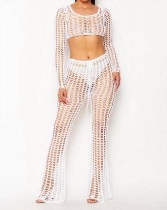 Hot & Delicious Tulum Crochet Set In White