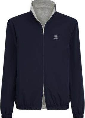 Brunello Cucinelli Reversible jacket in Navy Blue at Nordstrom, Size X-Small Eu
