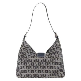 Fendi Pre-owned Vintage Schoudertas - Dames - Pre-owned - Blauw - Maat: ONE Size Leer