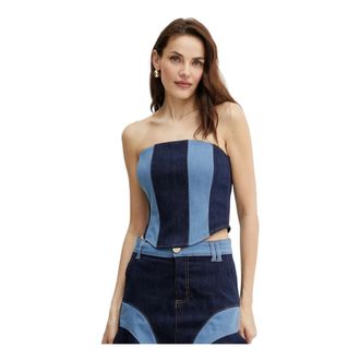 Fracomina Mujer, Camisetas, Azul, Talla: M