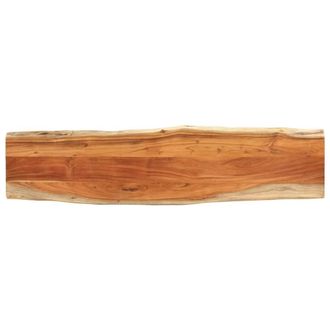 Berkfield Home Table Top 180x40x3.8 cm Rectangular&not;Solid Wood Acacia Live Edge in Brown