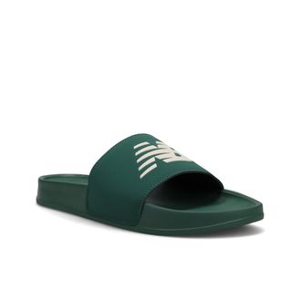 New Balance Badesandale NEW BALANCE 200, Damen, Gr. 37,5, gr&uuml;n (forest gr&uuml;n, linen), Synthetik, Schuhe Badesandale