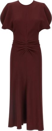 Victoria Beckham Maroon Bela Dress