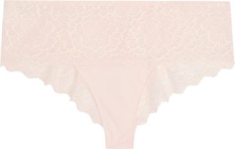 Simone P&eacute;r&egrave;le Simone P&Eacute;R&Egrave;LE Caresse Lace Shorty Briefs - Light Pink - 2 (UK 10 / M)