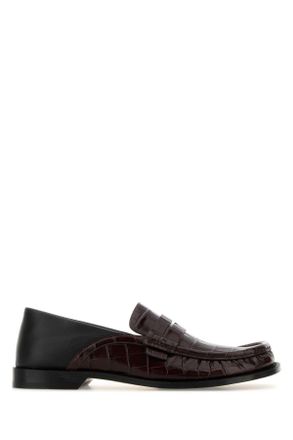 Loewe Two Tone Leather Campo Loafers