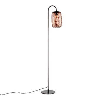 La Redoute Interieurs Vloerlamp in metaal en amber glas, Toleco