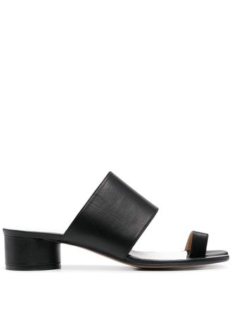Maison Margiela Tabi 30mm leren muiltjes - Zwart
