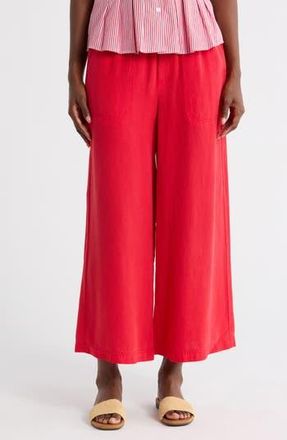 Splendid Angie Cropped Palazzo Pants in Rouge Red at Nordstrom Rack, Size X-Small
