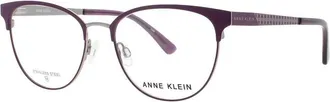 Anne Klein Ladies Purple Cat Eye Eyeglass Frames Ak-Ak5110-501-53